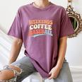 Weekends Coffee Baseball Retro Vibes Women's Comfort Colors T-Shirt Blue Jean Weekends Coffee Baseball Retro Vibes Women's Comfort Colors T-Shirt Blue Jean