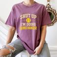 Shut Up I'm Doing Gamechanger Baseball Softball Cheer Women's Comfort Colors T-Shirt Blue Jean