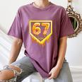 Six Seven 67 Meme Gen Alpha Slang Baseball 101 Women's Comfort Colors T-Shirt Blue Jean Six Seven 67 Meme Gen Alpha Slang Baseball 101 Women's Comfort Colors T-Shirt Blue Jean