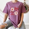 Six Seven Baseball Lover Sports Red Heart Bow Valentine Girl Women's Comfort Colors T-Shirt Blue Jean Six Seven Baseball Lover Sports Red Heart Bow Valentine Girl Women's Comfort Colors T-Shirt Blue Jean