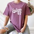 Six Seven Baseball Style Number 67 Sports Slang Meme Kids Women's Comfort Colors T-Shirt Blue Jean Six Seven Baseball Style Number 67 Sports Slang Meme Kids Women's Comfort Colors T-Shirt Blue Jean