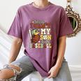 Sorry I Can't My Son Has Baseball Mother’s Day Baseball Mom Women's Comfort Colors T-Shirt Blue Jean