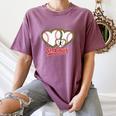 St Louis Leopard Heart Baseball Batter Boys Fan Women's Comfort Colors T-Shirt Blue Jean