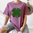 St Patricks Day Shamrock Baseball Saint Paddy's Women's Comfort Colors T-Shirt Blue Jean St Patricks Day Shamrock Baseball Saint Paddy's Women's Comfort Colors T-Shirt Blue Jean