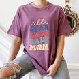 All Star Baseball Mom Women's Comfort Colors T-Shirt Blue Jean
