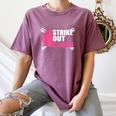 Strike Out Cancer Breast Cancer Awareness Baseball Warrior Women's Comfort Colors T-Shirt Blue Jean Strike Out Cancer Breast Cancer Awareness Baseball Warrior Women's Comfort Colors T-Shirt Blue Jean