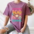 I Survived 100 Days Of School Baseball Ice Cream Drip Women's Comfort Colors T-Shirt Blue Jean I Survived 100 Days Of School Baseball Ice Cream Drip Women's Comfort Colors T-Shirt Blue Jean