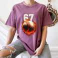 Women's 67 Baseball Boys Birthday Teens Six Seven Brainrot Women's Comfort Colors T-Shirt Blue Jean