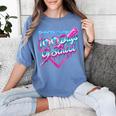 100 Days Of School Baseball 100th Day Ice Cream Boys Kids Women's Comfort Colors T-Shirt Chalky Mint