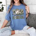 100 Days Of School Baseball Camo Celebration Women's Comfort Colors T-Shirt Chalky Mint