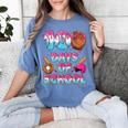 100 Days Of School Baseball Donut Dripping Teacher Boys Kids Women's Comfort Colors T-Shirt Chalky Mint 100 Days Of School Baseball Donut Dripping Teacher Boys Kids Women's Comfort Colors T-Shirt Chalky Mint