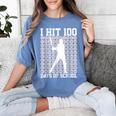 100 Days Of School Boys Kids 100th Day Balls For Baseball Women's Comfort Colors T-Shirt Chalky Mint