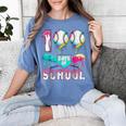 100 Days Of School Boys Kids 100th Day Of School Baseball Women's Comfort Colors T-Shirt Chalky Mint