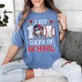 100 Days Of School Dabbing Baseball Hit Student Kids Boys Women's Comfort Colors T-Shirt Chalky Mint