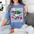 100 Days Smarter Baseball 100 Days Of School Boy Girl Kid Women's Comfort Colors T-Shirt Chalky Mint 100 Days Smarter Baseball 100 Days Of School Boy Girl Kid Women's Comfort Colors T-Shirt Chalky Mint