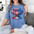 2026 American Flag Baseball Ice Cream Drip Bats Boys Women's Comfort Colors T-Shirt Chalky Mint 2026 American Flag Baseball Ice Cream Drip Bats Boys Women's Comfort Colors T-Shirt Chalky Mint