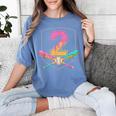 2nd Birthday Baseball Bat Ice-Cream Drip 2yrs Old Boys Kids Women's Comfort Colors T-Shirt Chalky Mint