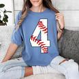 4 Laces 4th Birthday Boy Four Years Baseball Mom T-Shirt Women's Comfort Colors T-Shirt Chalky Mint