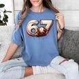 6 7 Six Seven American Baseball Graphic Women's Comfort Colors T-Shirt Chalky Mint 6 7 Six Seven American Baseball Graphic Women's Comfort Colors T-Shirt Chalky Mint