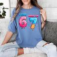 I Was 6 Now I'm 7 Birthday Baseball Drip For Boys Kid Women's Comfort Colors T-Shirt Chalky Mint