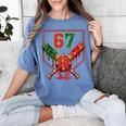 67 Baseball Drip Christmas Meme Six Seven Gen Alpha Slang Women's Comfort Colors T-Shirt Chalky Mint