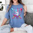 9th Birthday Boys Baseball Ice Cream Drip Boys Baseball Women's Comfort Colors T-Shirt Chalky Mint