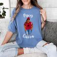 African American Baseball Mom Pisces Queen Zodiac Sign Women's Comfort Colors T-Shirt Chalky Mint
