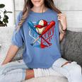 American Baseball Drip Graffiti Ball And Bat Women's Comfort Colors T-Shirt Chalky Mint American Baseball Drip Graffiti Ball And Bat Women's Comfort Colors T-Shirt Chalky Mint