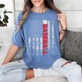 American Flag Baseball Team Baseball Player Baseball Women's Comfort Colors T-Shirt Chalky Mint