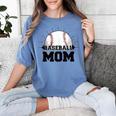 American Flag Patriotic Game Day Baseball Mom Women's Comfort Colors T-Shirt Chalky Mint