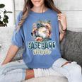 Artsy Baseball Mom Flowers Unique Game Day Ball Distressed Women's Comfort Colors T-Shirt Chalky Mint