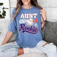 Aunt Rookie Of Year 1st Birthday Baseball Theme Matching Women's Comfort Colors T-Shirt Chalky Mint Aunt Rookie Of Year 1st Birthday Baseball Theme Matching Women's Comfort Colors T-Shirt Chalky Mint