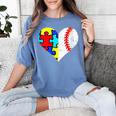 Autism Baseball Heart Autism Puzzle Baseball Mom Women's Comfort Colors T-Shirt Chalky Mint Autism Baseball Heart Autism Puzzle Baseball Mom Women's Comfort Colors T-Shirt Chalky Mint