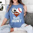 Ball Aunt Heart Football Baseball Hockey Game Day Women's Comfort Colors T-Shirt Chalky Mint Ball Aunt Heart Football Baseball Hockey Game Day Women's Comfort Colors T-Shirt Chalky Mint