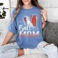 Ball Mom Football Baseball Mom Women's Comfort Colors T-Shirt Chalky Mint
