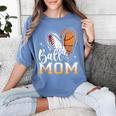 Ball Mom Heart Basketball Baseball Mom Women's Comfort Colors T-Shirt Chalky Mint Ball Mom Heart Basketball Baseball Mom Women's Comfort Colors T-Shirt Chalky Mint