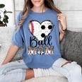 Ball Mom Heart Soccer Baseball Mom Women's Comfort Colors T-Shirt Chalky Mint Ball Mom Heart Soccer Baseball Mom Women's Comfort Colors T-Shirt Chalky Mint