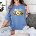 Ball Mom Leopard Baseball Softball Player Mom Women's Comfort Colors T-Shirt Chalky Mint Ball Mom Leopard Baseball Softball Player Mom Women's Comfort Colors T-Shirt Chalky Mint