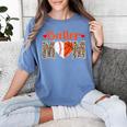 Baller Mom Leopard Basketball Baseball Mom Women's Comfort Colors T-Shirt Chalky Mint