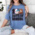 Baseball 100 Days Of School Happy 100th Day Teachers Kids Women's Comfort Colors T-Shirt Chalky Mint Baseball 100 Days Of School Happy 100th Day Teachers Kids Women's Comfort Colors T-Shirt Chalky Mint