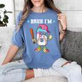 Baseball 6th Birthday Boy Ice Cream Drip Bruh I'm 6 Year Old Women's Comfort Colors T-Shirt Chalky Mint Baseball 6th Birthday Boy Ice Cream Drip Bruh I'm 6 Year Old Women's Comfort Colors T-Shirt Chalky Mint