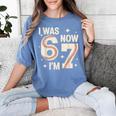 Baseball 7th Birthday 6 7 Years Old I Was 6 Now I'm 7 Women's Comfort Colors T-Shirt Chalky Mint Baseball 7th Birthday 6 7 Years Old I Was 6 Now I'm 7 Women's Comfort Colors T-Shirt Chalky Mint