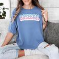 Baseball Bubble Letter Women's Comfort Colors T-Shirt Chalky Mint Baseball Bubble Letter Women's Comfort Colors T-Shirt Chalky Mint