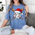 Baseball Christmas Lights Santa Christmas Baseball Player Women's Comfort Colors T-Shirt Chalky Mint Baseball Christmas Lights Santa Christmas Baseball Player Women's Comfort Colors T-Shirt Chalky Mint