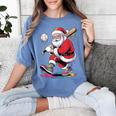 Baseball Christmas Santa Claus Batter Baseball Drip Women's Comfort Colors T-Shirt Chalky Mint Baseball Christmas Santa Claus Batter Baseball Drip Women's Comfort Colors T-Shirt Chalky Mint