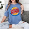 Baseball Dinger King Logo For Home Run Players And Fan Women's Comfort Colors T-Shirt Chalky Mint
