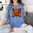 Baseball Drip Angry Lava Slime Ball Graphic Women's Comfort Colors T-Shirt Chalky Mint