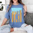 Baseball Drip Dripping Ice Cream Sport Player American Flag Women's Comfort Colors T-Shirt Chalky Mint