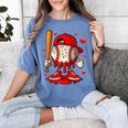 Baseball Drip Ice Cream Apparel Boys Kids Valentines Day Women's Comfort Colors T-Shirt Chalky Mint Baseball Drip Ice Cream Apparel Boys Kids Valentines Day Women's Comfort Colors T-Shirt Chalky Mint