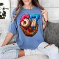 Baseball Drip Ice Cream Number 67 Player Or 67th Birthday Women's Comfort Colors T-Shirt Chalky Mint Baseball Drip Ice Cream Number 67 Player Or 67th Birthday Women's Comfort Colors T-Shirt Chalky Mint